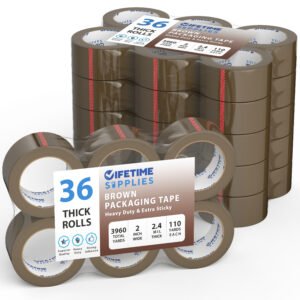 2″ Brown Premium Packaging Tape (Pack of 36)